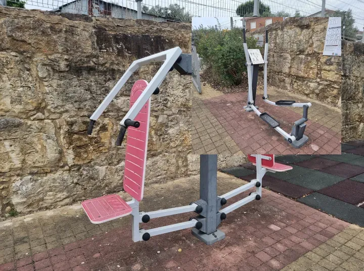 Espaço Fitness do Parque Intergeracional de Calvos